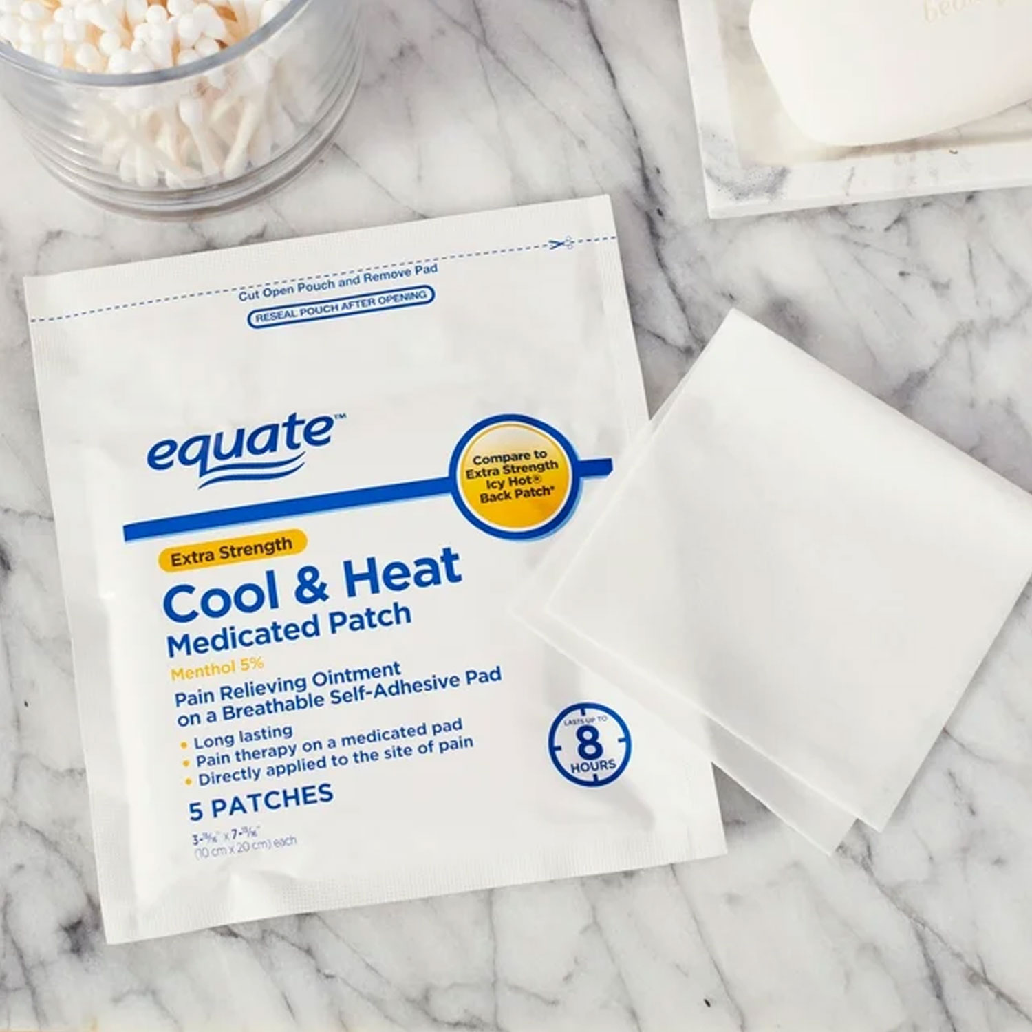 Equate Extra Strength Cool & Heat Medicated Patches - Image 2