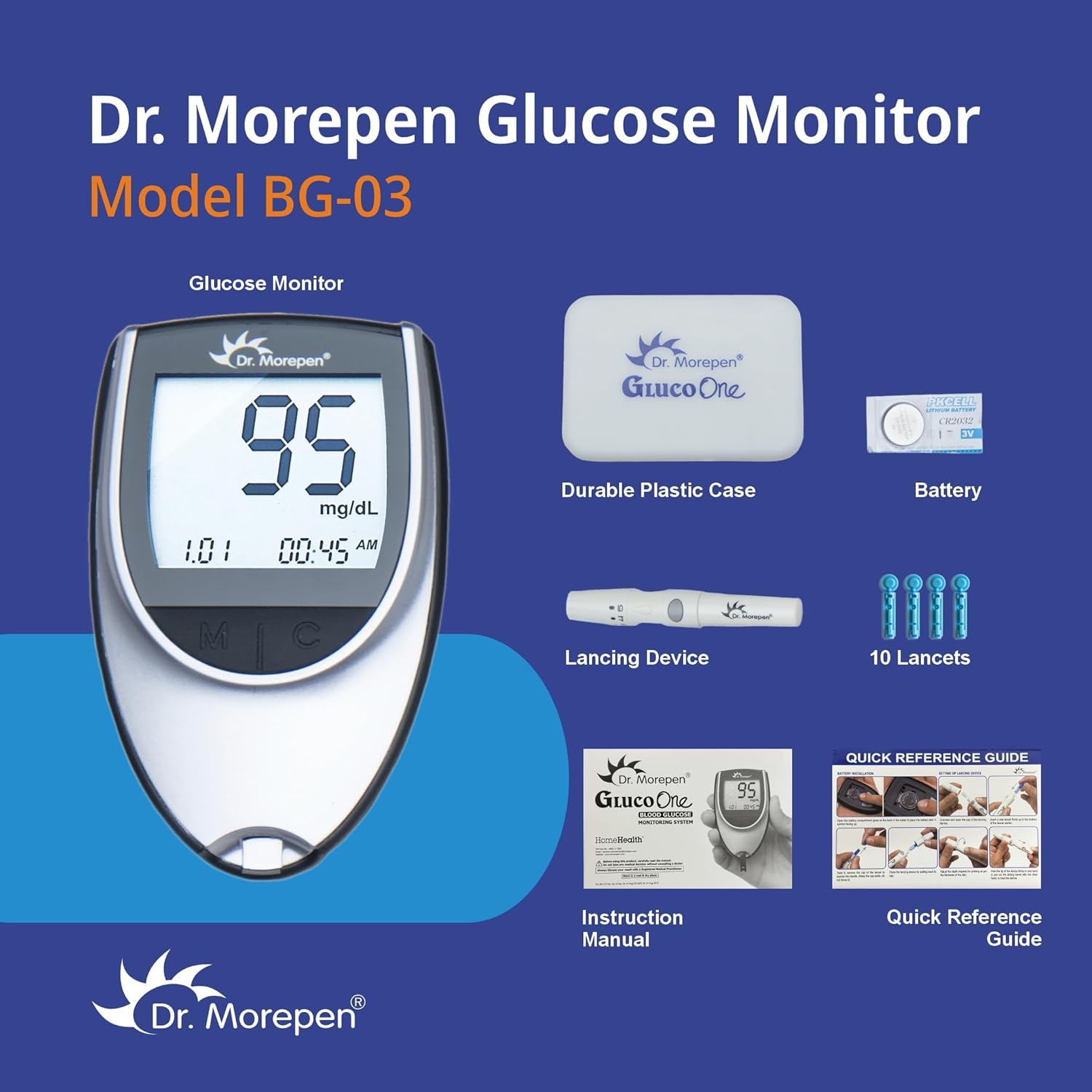 DR MOREPN GLUCO METER + 25 DTRIP - Image 2